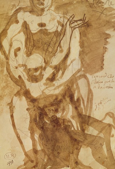 Two Figures (Preparatory Study for 