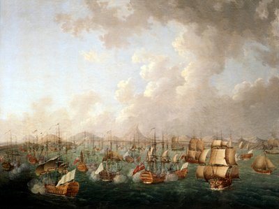 Battle of Porto Praya, 16th April 1781 by Auguste Rossel De Cercy