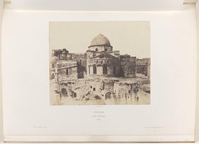 Apse of the Church of the Holy Sepulchre in Jerusalem by Auguste Salzmann