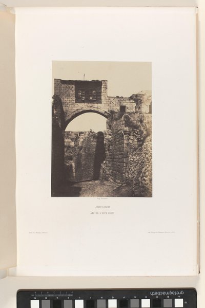 Ecce Homo Arch, Jerusalem by Auguste Salzmann