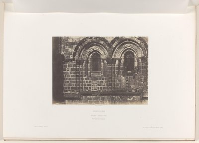 Detail of the Facade of the Church of the Holy Sepulchre, Jerusalem by Auguste Salzmann