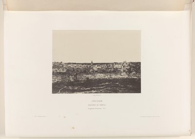 View of Jerusalem, with the Enclosure of the Temple by Auguste Salzmann