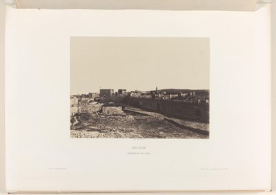 View of Jerusalem from Zion by Auguste Salzmann