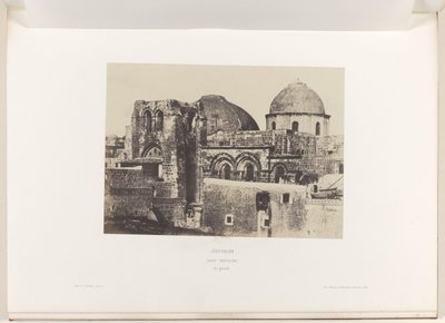 View of the Church of the Holy Sepulchre in Jerusalem by Auguste Salzmann