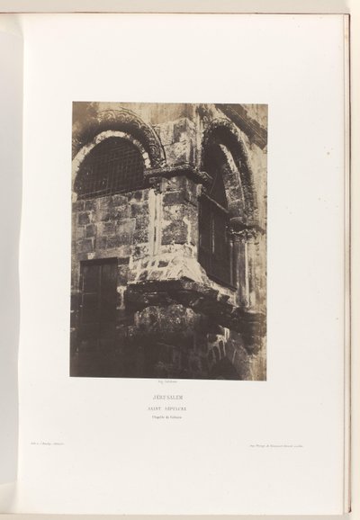 Chapel of the Church of the Holy Sepulchre, Jerusalem by Auguste Salzmann