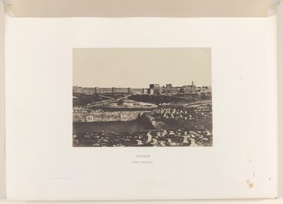 Mamilla Basin Outside the Old City Wall of Jerusalem by Auguste Salzmann