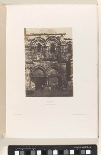 Facade of the Church of the Holy Sepulchre, Jerusalem by Auguste Salzmann