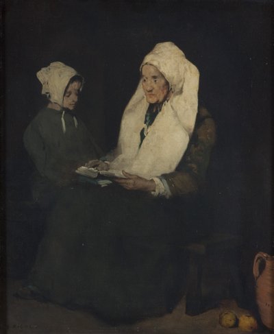 The Admonition by Auguste Theodule Ribot