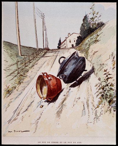 The Earthen Pot and the Iron Pot - in 