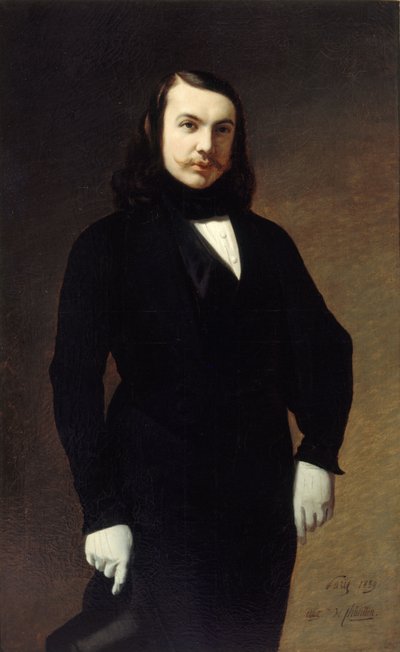 Portrait of the poet Théophile Gautier by Auguste de Chatillon