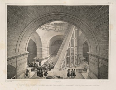 Inside view of the Cathedral and a ramp from: The Construction of the Saint Isaac