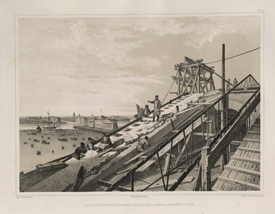 The Cornice Construction From: The Construction of the Saint Isaacs Cathedral, 1845 by Auguste de Montferrand