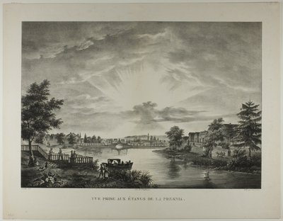 View Taken from the Pools of the Presnia by Augustin François Lemaitre