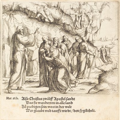 Christ Charges the Apostles of their Mission, 1548 by Augustin Hirschvogel