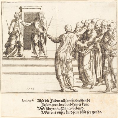 Ecce Homo, and the Jews Deny Christ, 1548 by Augustin Hirschvogel