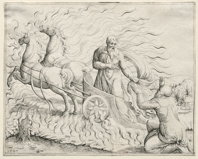Elijah Ascends to Heaven by Augustin Hirschvogel