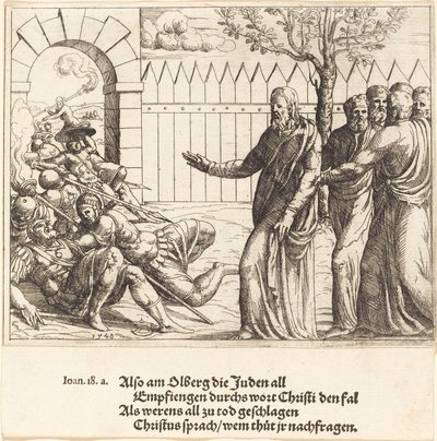 Jesus Identifies Himself before the Arrest by Augustin Hirschvogel