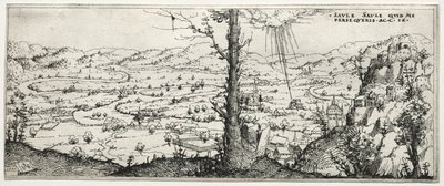 Landscape with the Conversion of Saulus, 1545 by Augustin Hirschvogel
