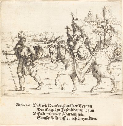 The Holy Family Returns from Egypt by Augustin Hirschvogel