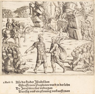 The Victory of Judas Maccabeus Over Niccanor by Augustin Hirschvogel