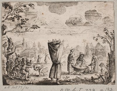 Performers in a Russian Village by Augustin John