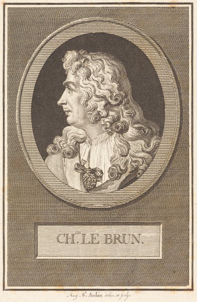 Charles Le Brun by Augustin de Saint-Aubin