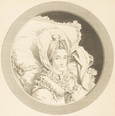 Last Hour of the Baroness of Rebecque by Augustin de Saint-Aubin