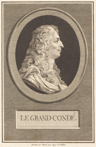 The Great Condé by Augustin de Saint-Aubin