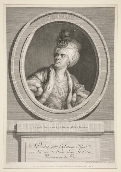 Henri Louis Cain (called Le Kain) (1728-1778) by Augustin de Saint Aubin
