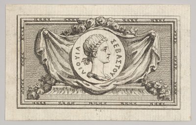 Medal with Portrait of Livy in the 5th Book, from Tiberius or the First Six Emperors by Augustin de Saint Aubin