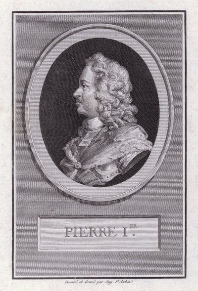 Peter the Great, Tsar of Russia by Augustin de Saint Aubin