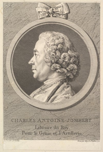 Portrait of Charles-Antoine Jombert by Augustin de Saint Aubin