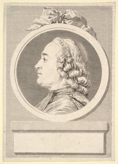 Portrait of Charles Gauzargues by Augustin de Saint Aubin