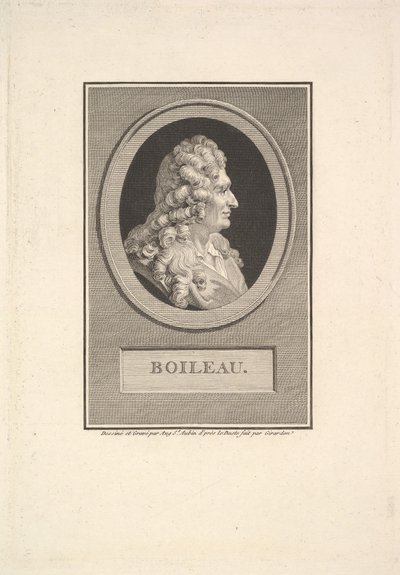 Portrait of Despréaux Nicolas Boileau, 1800 by Augustin de Saint Aubin