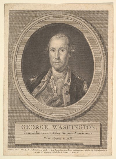 Portrait of George Washington by Augustin de Saint Aubin