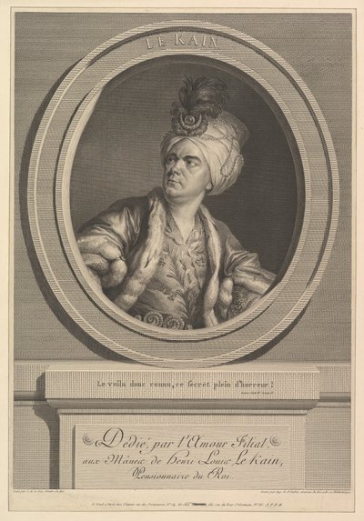 Portrait of Henri-Louis Le Kain, 1788 by Augustin de Saint Aubin