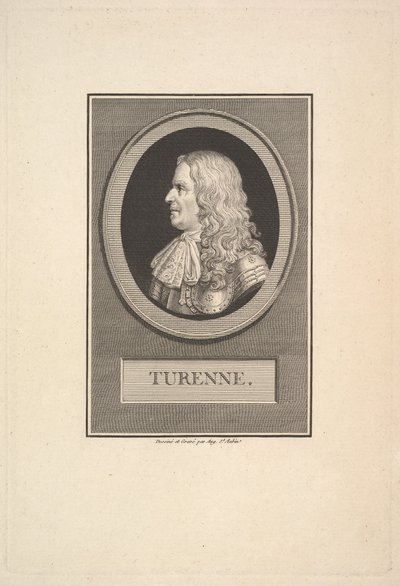 Portrait of Henry de la Tour, Vicomte de Turenne by Augustin de Saint Aubin