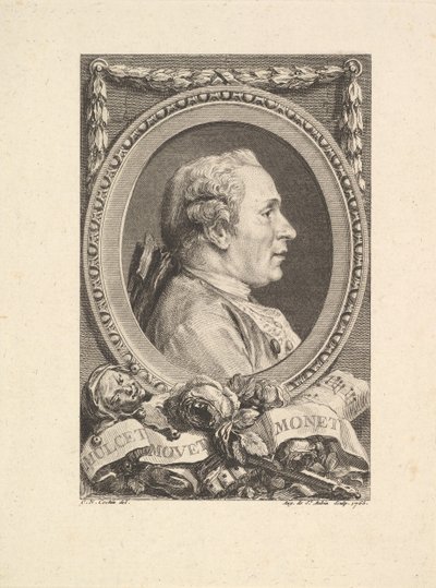 Portrait of Jean Monnet by Augustin de Saint Aubin