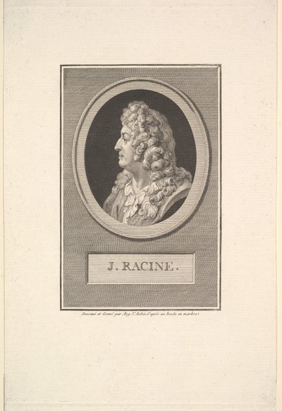 Portrait of Jean Racine by Augustin de Saint Aubin