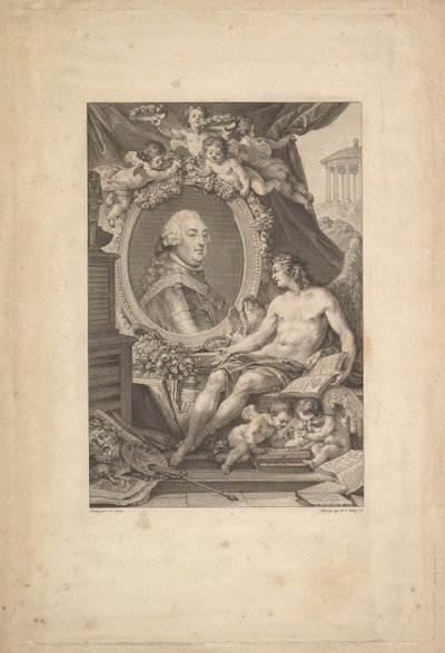 Portrait of Louis-Philippe, Duke of Orléans, 1778 by Augustin de Saint Aubin