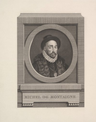 Portrait of Michel de Montaigne, 1774 by Augustin de Saint Aubin