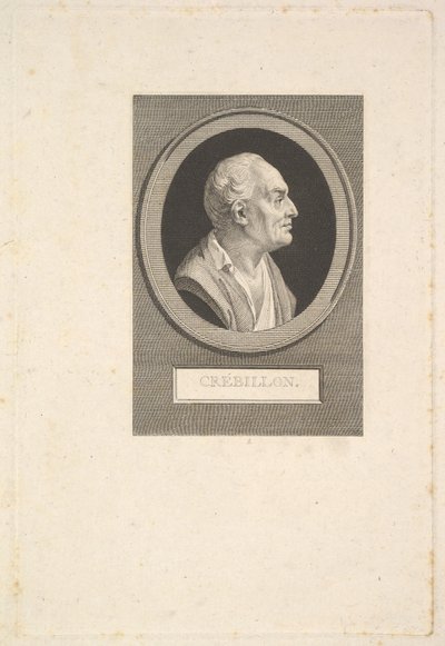 Portrait of Prosper Jolyot de Crébillon, ca. 1802 by Augustin de Saint Aubin
