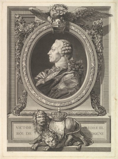 Portrait of Victor Amadeus III, King of Sardinia by Augustin de Saint Aubin