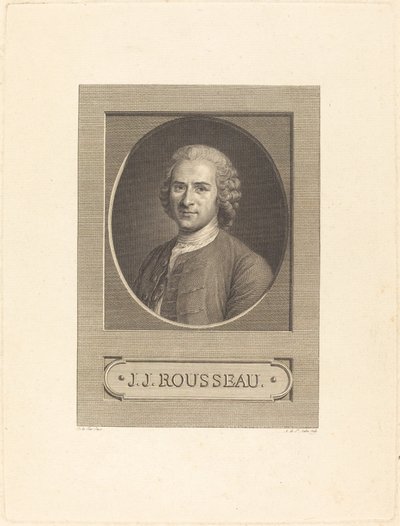 Frontispiece: J.J. Rousseau by Augustin de Saint Aubin after Maurice Quentin
