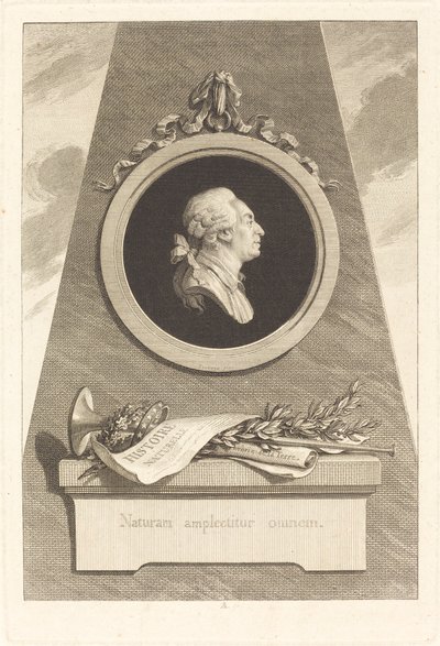 Comte de Buffon by Augustin de Saint Aubin after Piat Joseph Sauvage