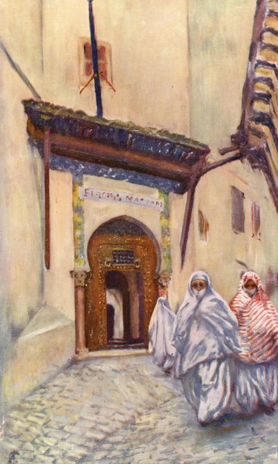 Entrance to the Bibliotheque Nationale, Algiers by Augustine Fitzgerald