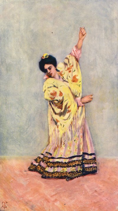 Spanish Gipsy Dancing the Tanga by Augustine Fitzgerald