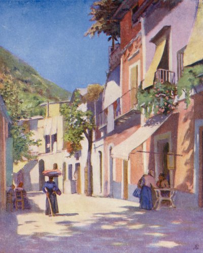 Street in Casamicciola, Ischia by Augustine Fitzgerald
