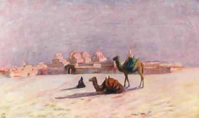 Sunset at Kairouan by Augustine Fitzgerald