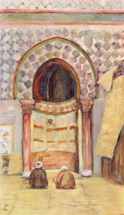 The Mirhab in the Mosque of Sidi Okbar, Kairouan by Augustine Fitzgerald